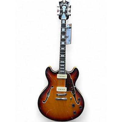 Used D'Angelico Premier Series DC Tobacco Burst Hollow Body Electric Guitar