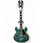 Used D'Angelico Premier Series DC Turquoise Hollow Body Electric Guitar Turquoise