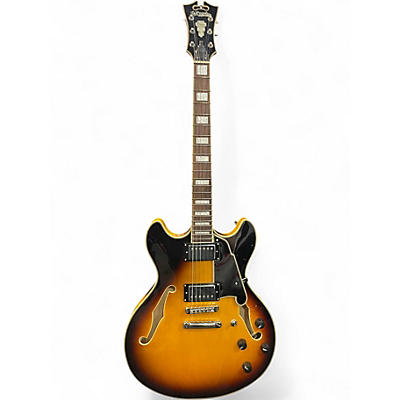 Used D'Angelico Premier Series DC Vintage Sunburst Hollow Body Electric Guitar
