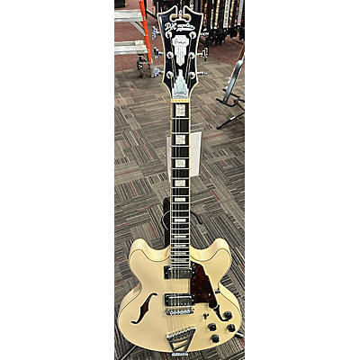 D'Angelico Used D'Angelico Premier Series DC WHITE SPARKLE Hollow Body Electric Guitar