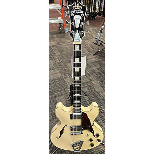 D'Angelico Used D'Angelico Premier Series DC WHITE SPARKLE Hollow Body Electric Guitar WHITE SPARKLE