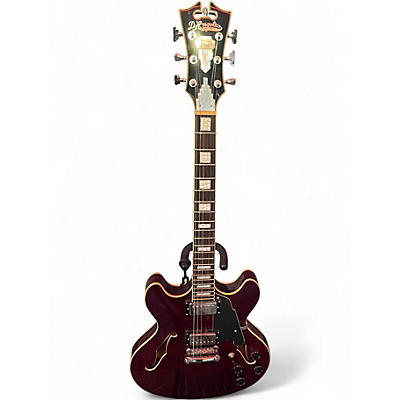 Used D'Angelico Premier Series DC Wine Red Hollow Body Electric Guitar