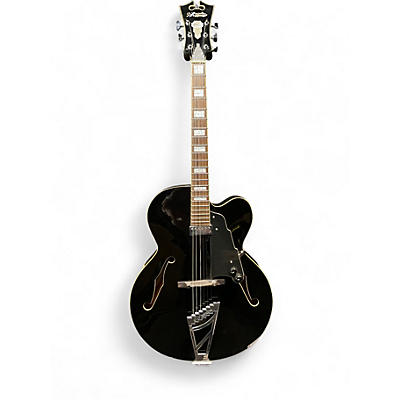 Used D'Angelico Premier Series EXL1 Black Hollow Body Electric Guitar