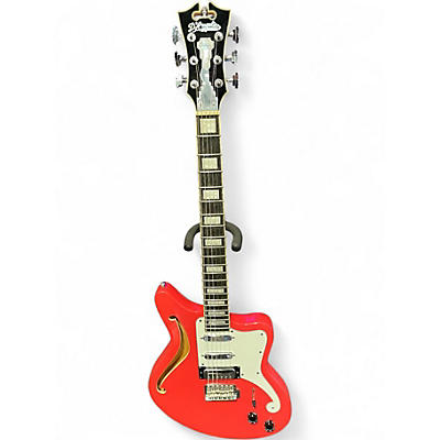 Used D'Angelico Premier Series Fiesta Red Solid Body Electric Guitar