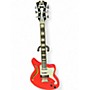Used D'Angelico Premier Series Fiesta Red Solid Body Electric Guitar Fiesta Red
