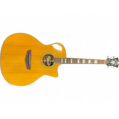 Used D'Angelico Premier Series Gramercy CS Cutaway Orchestra Vintage Natural Acoustic Electric Guitar