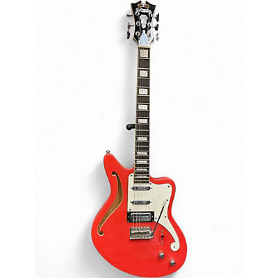 Used D'Angelico Premier Series SH SALMON Hollow Body Electric Guitar