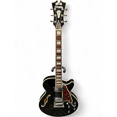 Used D'Angelico Premier Series SS Black Hollow Body Electric Guitar