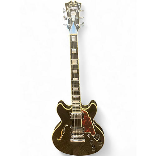 Used D'Angelico Premier Series SS Black Hollow Body Electric Guitar Black
