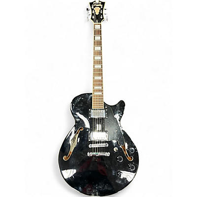 Used D'Angelico Premier Series SS Black Hollow Body Electric Guitar