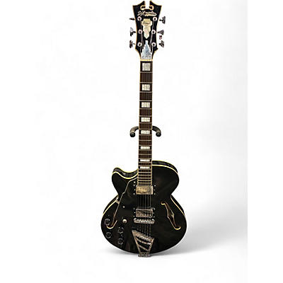Used D'Angelico Premier Series SS Black Hollow Body Electric Guitar