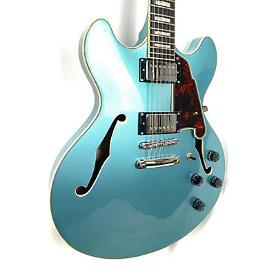 D'Angelico Used D'Angelico Premier Series SS Sky Blue Hollow Body Electric Guitar