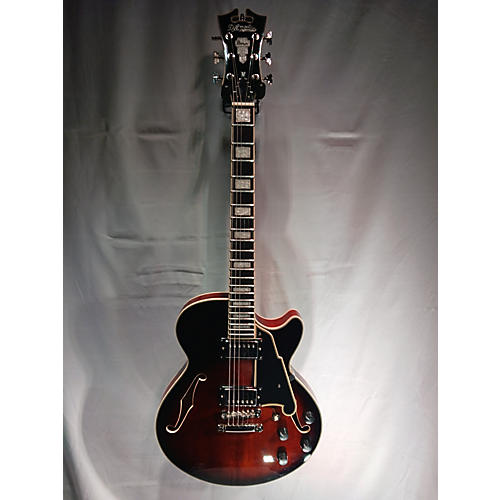 D'Angelico Used D'Angelico Premier Series SS Sunburst Hollow Body Electric Guitar Sunburst