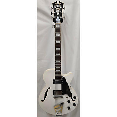 D'Angelico Used D'Angelico Premier Series SS White Hollow Body Electric Guitar