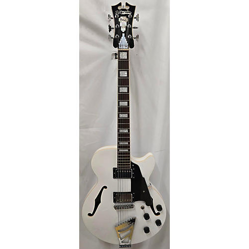 D'Angelico Used D'Angelico Premier Series SS White Hollow Body Electric Guitar White