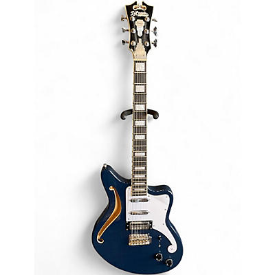 Used D'Angelico Premier Series bedford sh Baltic Blue Hollow Body Electric Guitar