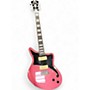 Used D'Angelico Premier Series pink Solid Body Electric Guitar pink