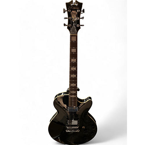 D'Angelico Used D'Angelico Premier Series ss sealed top black Hollow Body Electric Guitar black