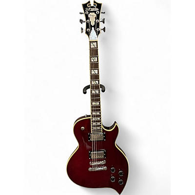 Used D'Angelico Premier TD Trans Red Solid Body Electric Guitar