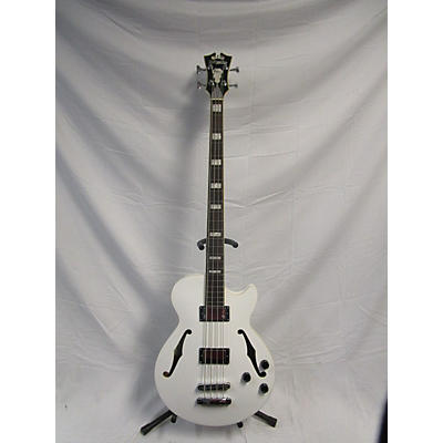 D'Angelico Used D'Angelico Premier White Electric Bass Guitar