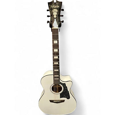Used D'Angelico Premiere Gramercy Grand Auditorium White Acoustic Electric Guitar