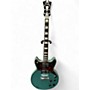 Used D'Angelico Premiere Series Brighton Solid Body Electric Guitar Double C Daphne Blue Solid Body Electric Guitar Daphne Blue