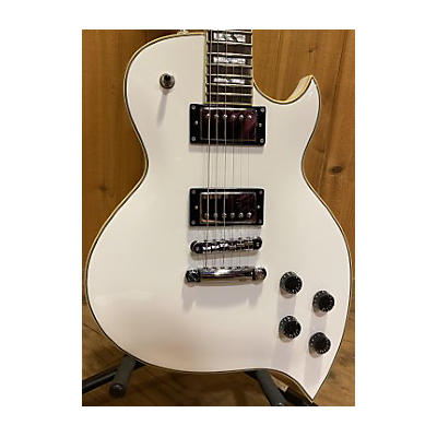 D'Angelico Used D'Angelico Teardrop White Solid Body Electric Guitar