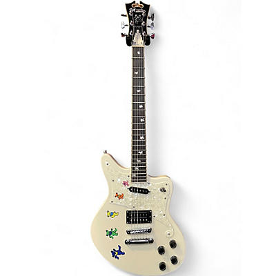 Used D'Angelico bedford Antique White Solid Body Electric Guitar