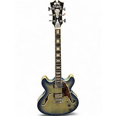 Used D'Angelico dapdcblbcscbex Blue Hollow Body Electric Guitar
