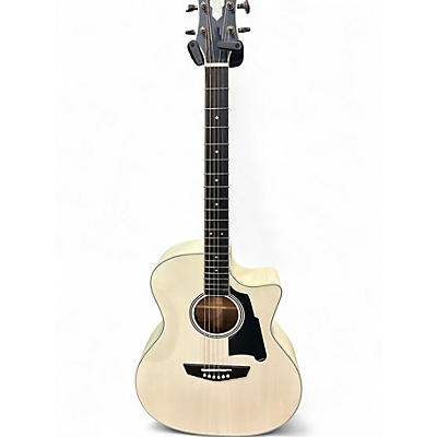 Used D'Angelico dapg200 Pearl White Acoustic Guitar