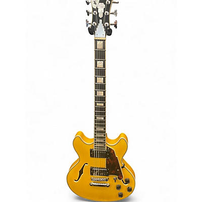 Used D'Angelico dapmini  Honey Blonde Hollow Body Electric Guitar