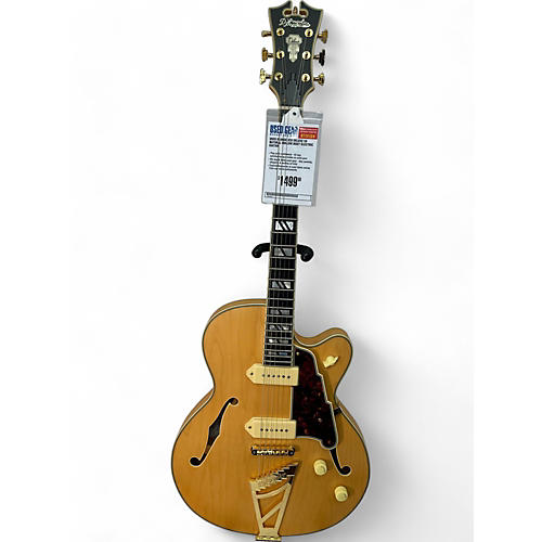 Used D'Angelico deluxe 59 Natural Hollow Body Electric Guitar Natural