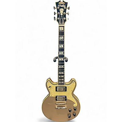 Used D'Angelico deluxe Brighton desert gold Solid Body Electric Guitar