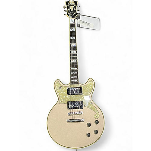 Used D'Angelico deluxe brighton desert gold Solid Body Electric Guitar desert gold
