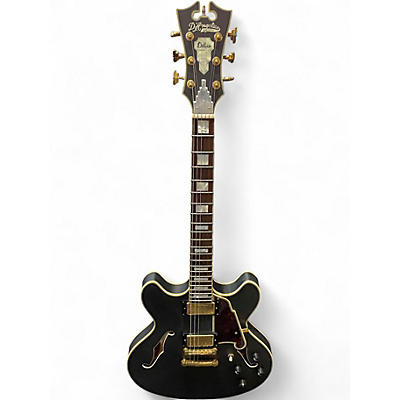 Used D'Angelico dlx dc satin Satin Black Hollow Body Electric Guitar
