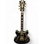 Used D'Angelico dlx dc satin Satin Black Hollow Body Electric Guitar Satin Black