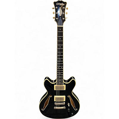 Used D'Angelico mini dc tour Black Hollow Body Electric Guitar