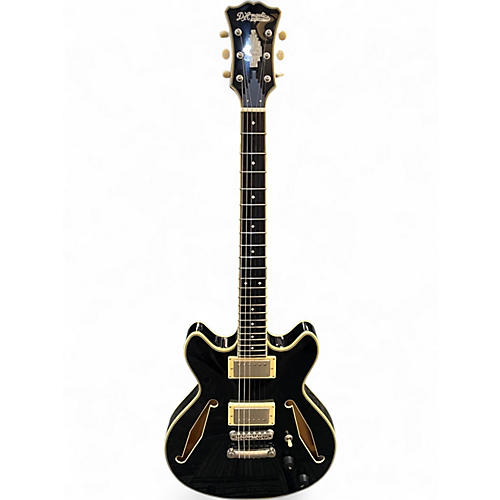 Used D'Angelico mini dc tour Black Hollow Body Electric Guitar Black