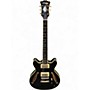 Used D'Angelico mini dc tour Black Hollow Body Electric Guitar Black