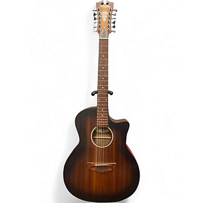 Used D'Angelico premier series fulton ls Brown Sunburst 12 String Acoustic Electric Guitar