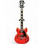 Used D'Angelico premier series mini dc stopbar Fiesta Red Hollow Body Electric Guitar Fiesta Red