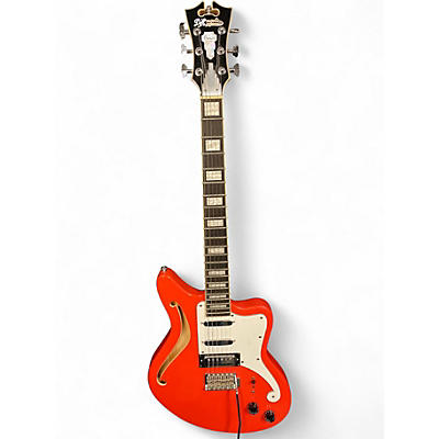 Used D'Angelico premiere bedford sh Fiesta Red Solid Body Electric Guitar