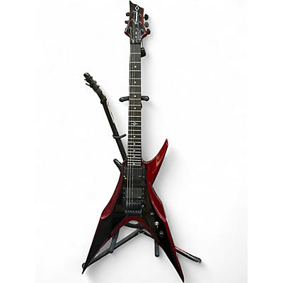 Used DBZ Guitars BIRD OF PREY RED AND BLACK Solid Body Electric Guitar