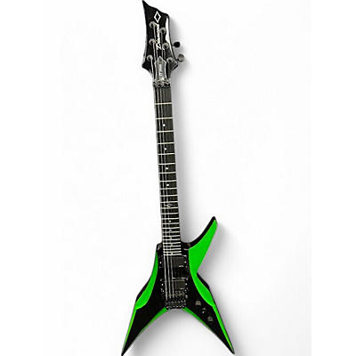 Used DBZ Guitars Bird of Prey Black and Green Solid Body Electric Guitar