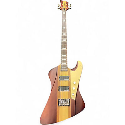 Used DBZ Guitars Diamond Hellfire transparent walnut Electric Bass Guitar