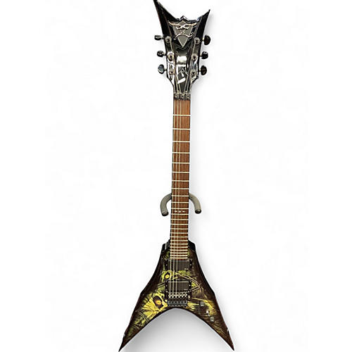 Used DBZ Guitars Venom GX Watchers Black w Graphic Solid Body Electric Guitar Black w Graphic