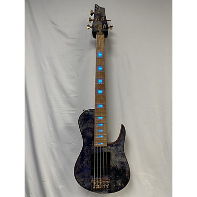 D'mark Used D'MARK OMEGA 5 BLUE BURL Electric Bass Guitar