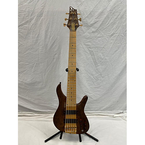 Dmark Used DMark Alpha 6 Exotic Imbuia Mahogany Electric Bass Guitar Mahogany