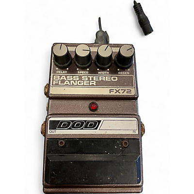 Used DOD BASS  STEREO FLANGER FX72 Effect Pedal