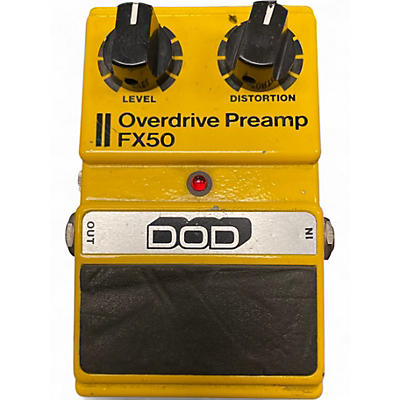 Used DOD FX50 OVERDRIVE PREAMP Effect Pedal
